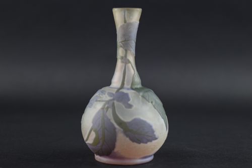 Galle Cameo Glass Hydrangea Vase C1900