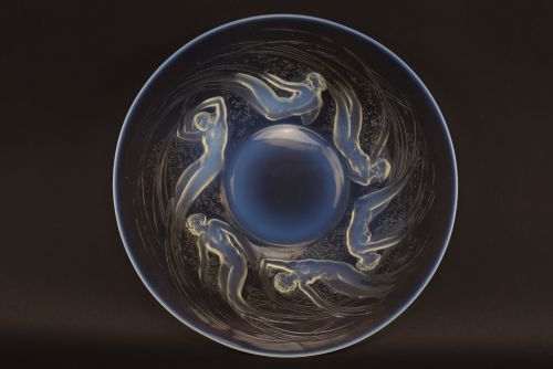 Rene Lalique Opalescent Ondines Plate