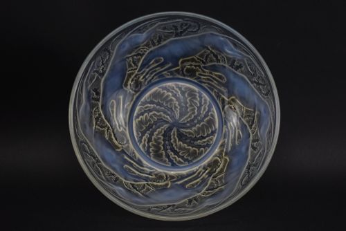 Rene Lalique Opalescent Chiens No1 Bowl