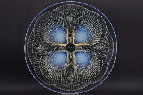 Rene Lalique Opalescent Coquilles Plate No1 Largest Size