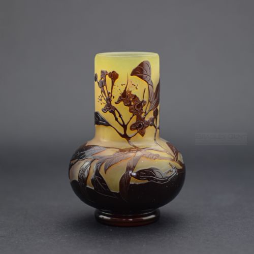 Small Galle Cameo Glass Vase C1900