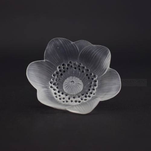 Rene Lalique Anemone Flower Paperweight