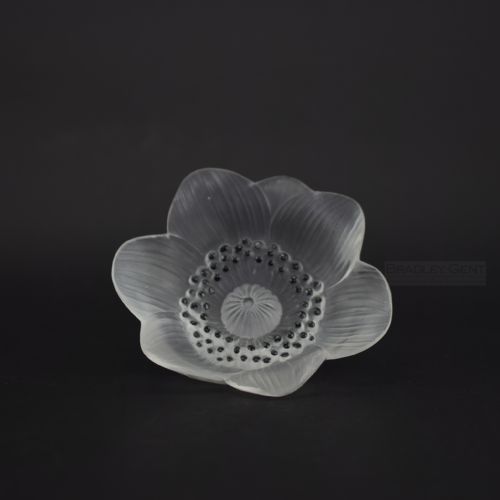Rene Lalique Anemone Flower Paperweight