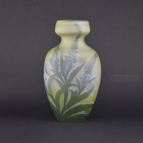 Galle Cameo Glass Budleia Vase