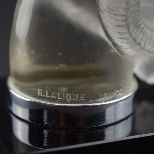 RENE LALIQUE RAMS HEAD CAR MASCOT 1928 - ADDITIONAL PHOTO 5