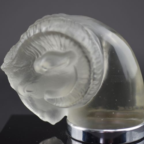 RENE LALIQUE RAMS HEAD CAR MASCOT 1928 - ADDITIONAL PHOTO 6