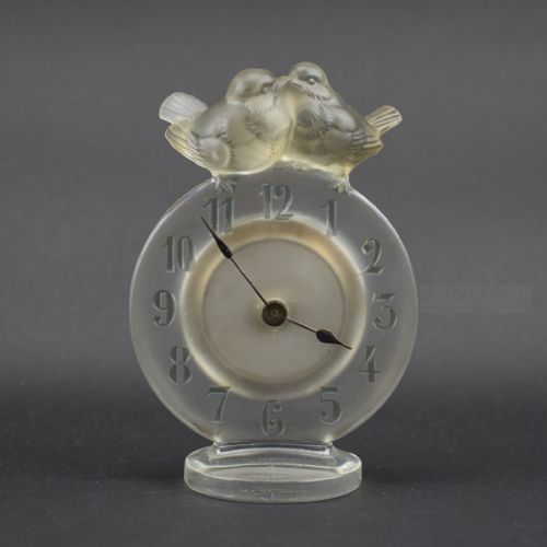 Rene Lalique Antoinette Clock C1931