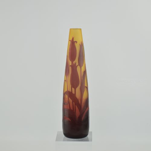 D'argental Cameo Glass Vase