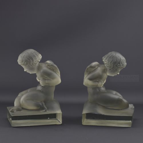 Rene Lalique Amour Bookends C1929
