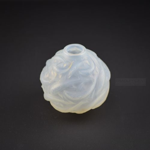 Rene Lalique Cased Opalescent Oleron Vase C1927