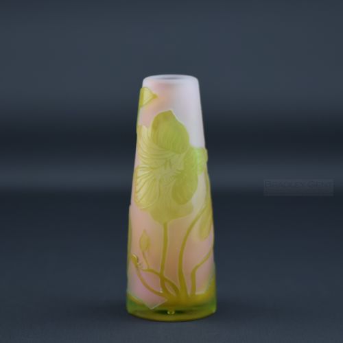 Small Galle Cameo Glass Vase C1900