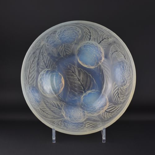 Rene Lalique Opalescent Dahlias Bowl