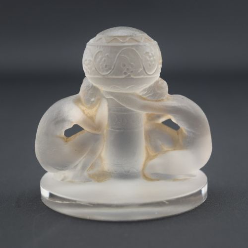 Rene Lalique Deux Figurines Menu Holder C1924