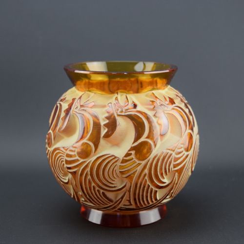 Rene Lalique Le Mans Vase C1931