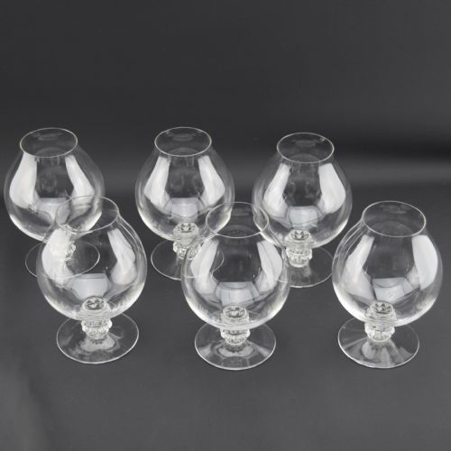 Rene Lalique Set of Six Vougeot Brandy Glasses C1934