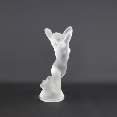 Rene Lalique Clear & Frosted Vitesse Car Mascot C1929