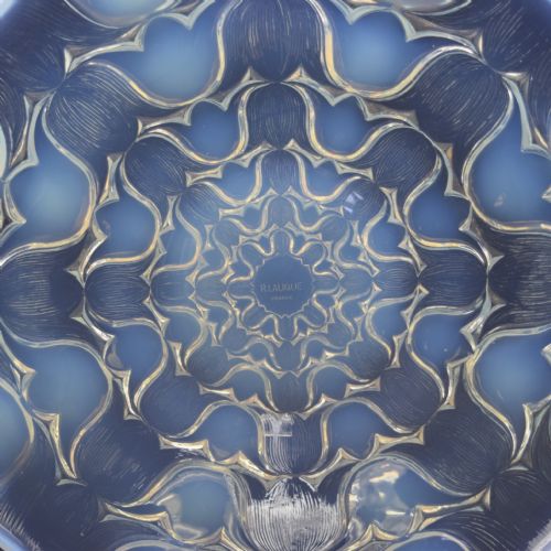RENE LALIQUE OPALESCENT CAMPANULES COUPE PLATE C1932 - ADDITIONAL PHOTO 5