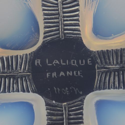 RENE LALIQUE SET OF 6 OPALESCENT COQUILLES NO3 235CM PLATES C1924 - ADDITIONAL PHOTO 3