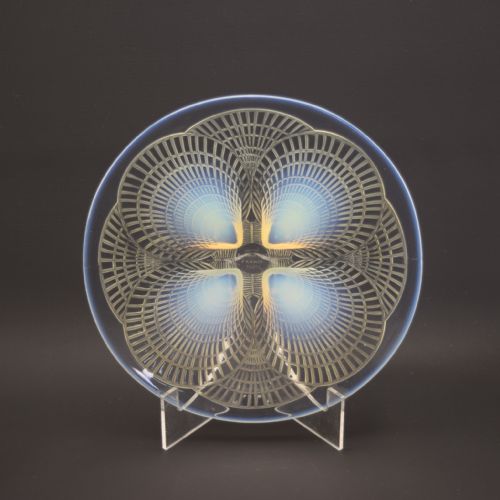 RENE LALIQUE SET OF 6 OPALESCENT COQUILLES NO3 235CM PLATES C1924 - ADDITIONAL PHOTO 7