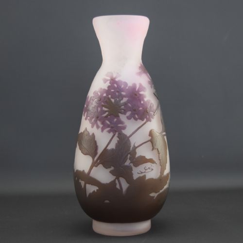 Galle Cameo Glass Vase C1910