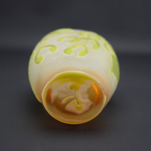 GALLE CAMEO GLASS SYCAMORE VASE C1908 - ADDITIONAL PHOTO 4