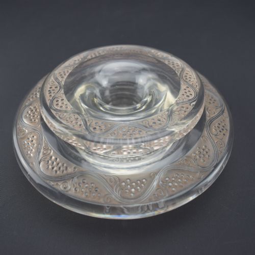 RENE LALIQUE SET OF TWO RIQUEWIHR CANDLESTICKS C1937 - ADDITIONAL PHOTO 3