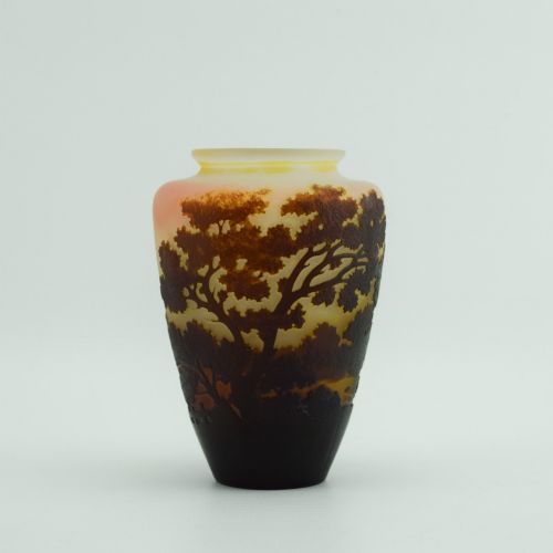 GALLE LANDSCAPE VASE FINE QUALITY VASE C1908