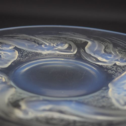 RENE LALIQUE OPALESCENT ONDINES PLATE C1921 - ADDITIONAL PHOTO 5