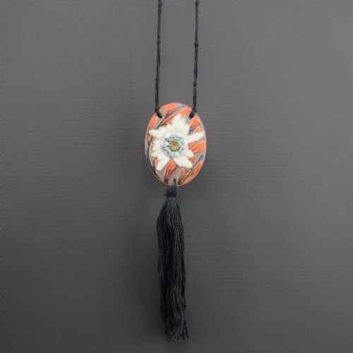 Argy Rousseau Pate De Verre Sea Thistle Pendant C1921