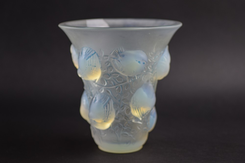 Rene Lalique Opalescent St Francois Vase