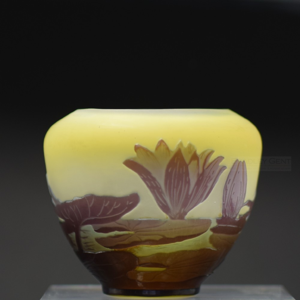 Galle Cameo glass Aquatic vase 