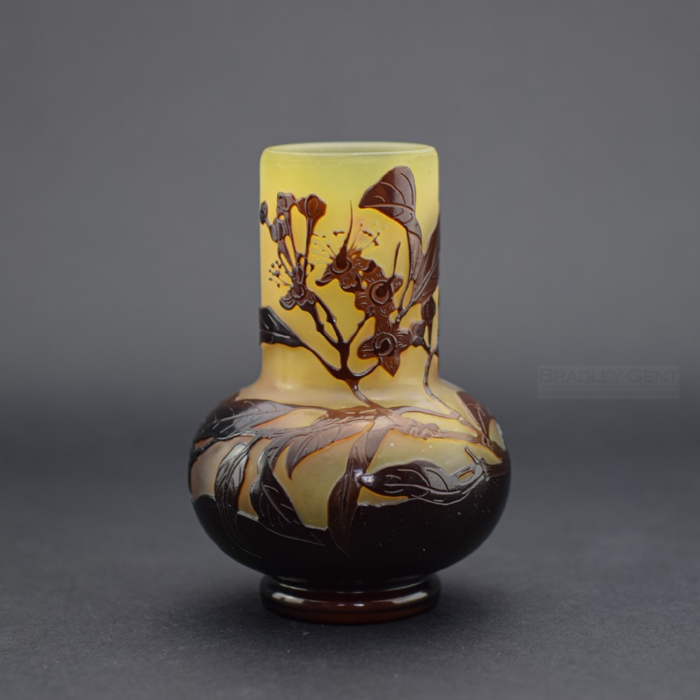 Small Galle cameo glass vase C1900