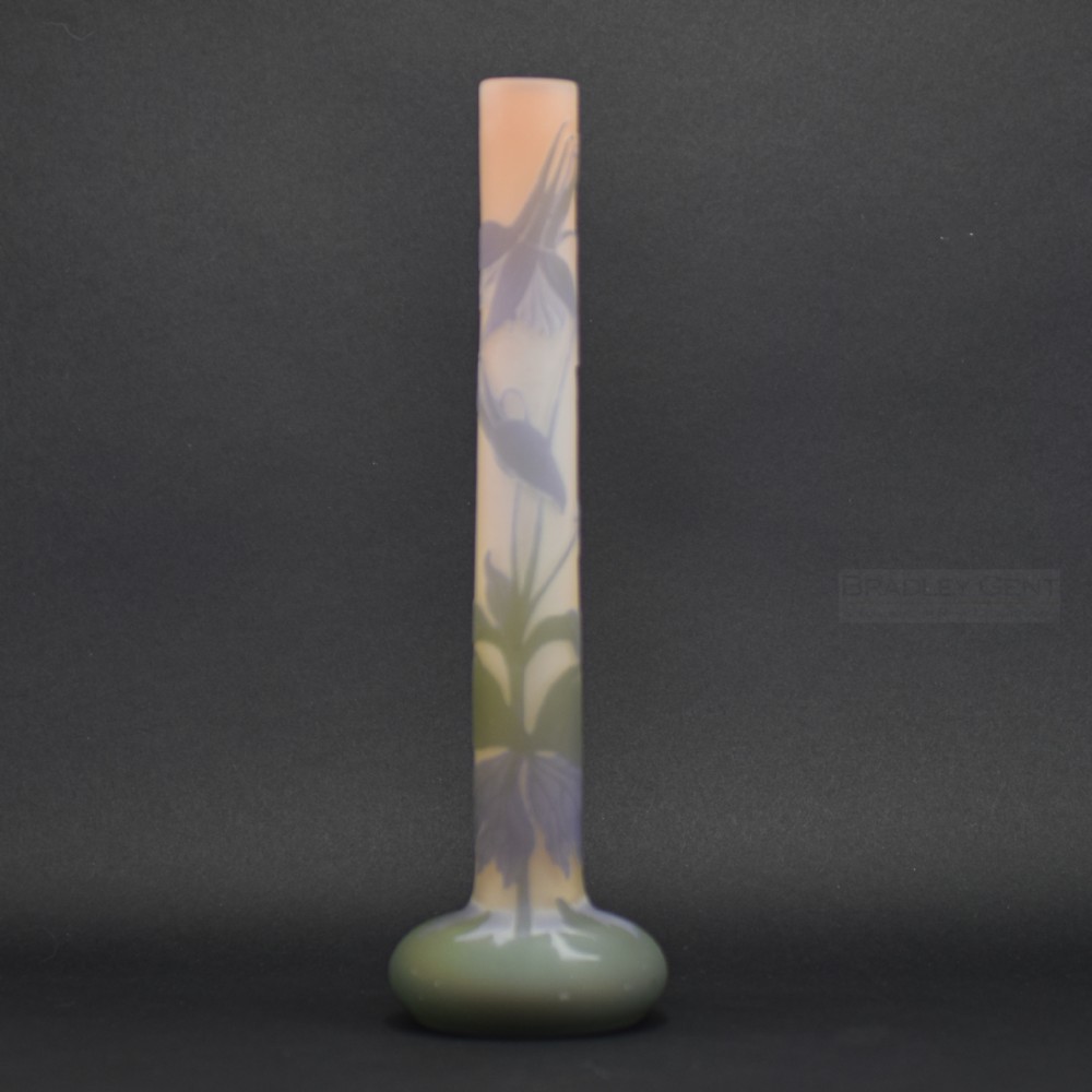 Galle Fuchia Cameo glass vase C1900