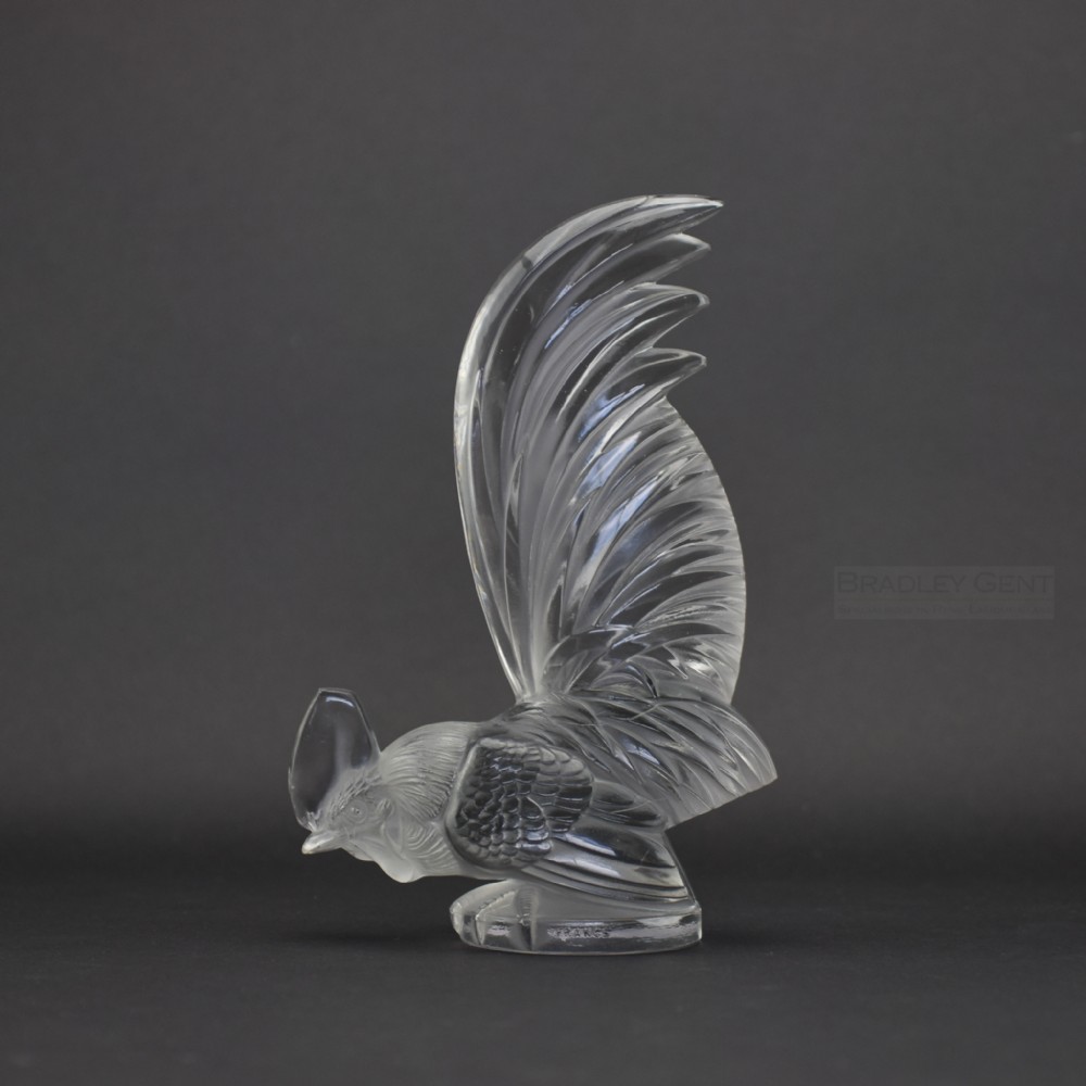 Rene Lalique Coq Nain Car Mascot 1928