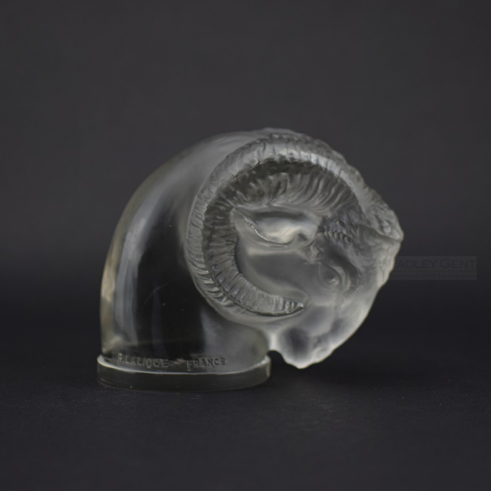 Rene Lalique Ram head car mascot