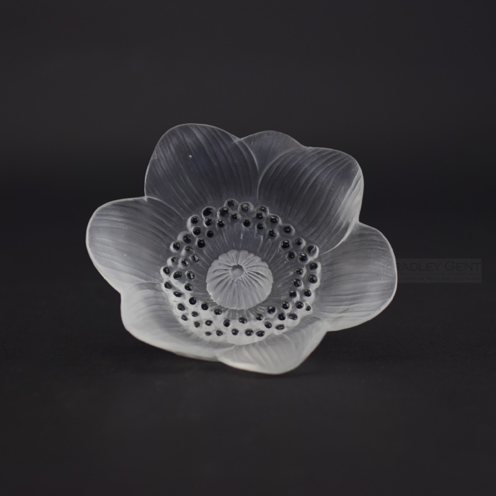 Rene Lalique Anemone flower paperweight