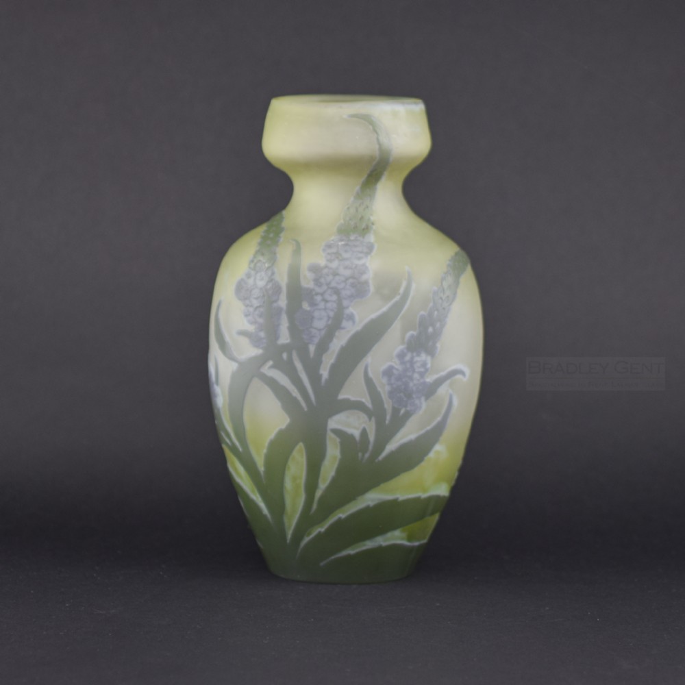 Galle Cameo glass Budleia vase