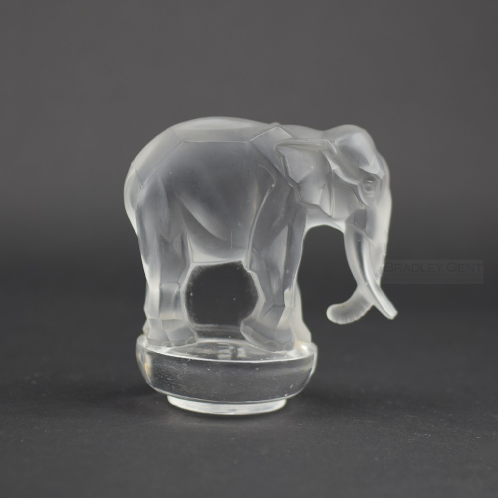 Rene Lalique Elephant paperweight C1931