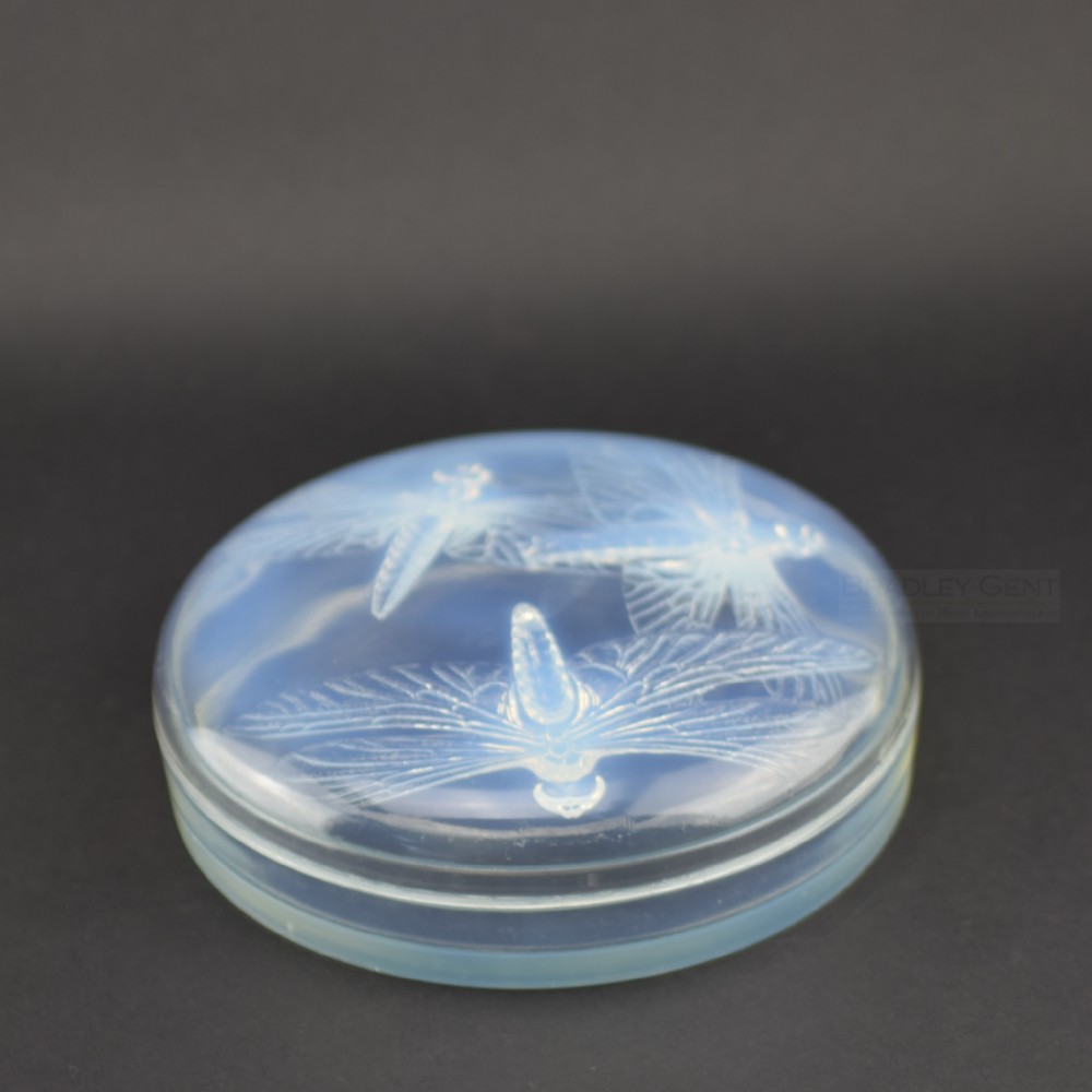 Rene Lalique Libellules opalescent box