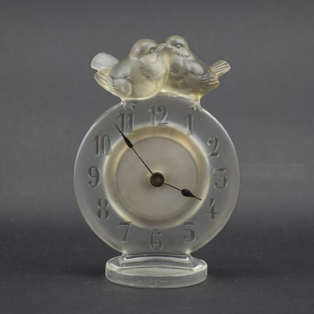 Rene Lalique Antoinette clock C1931