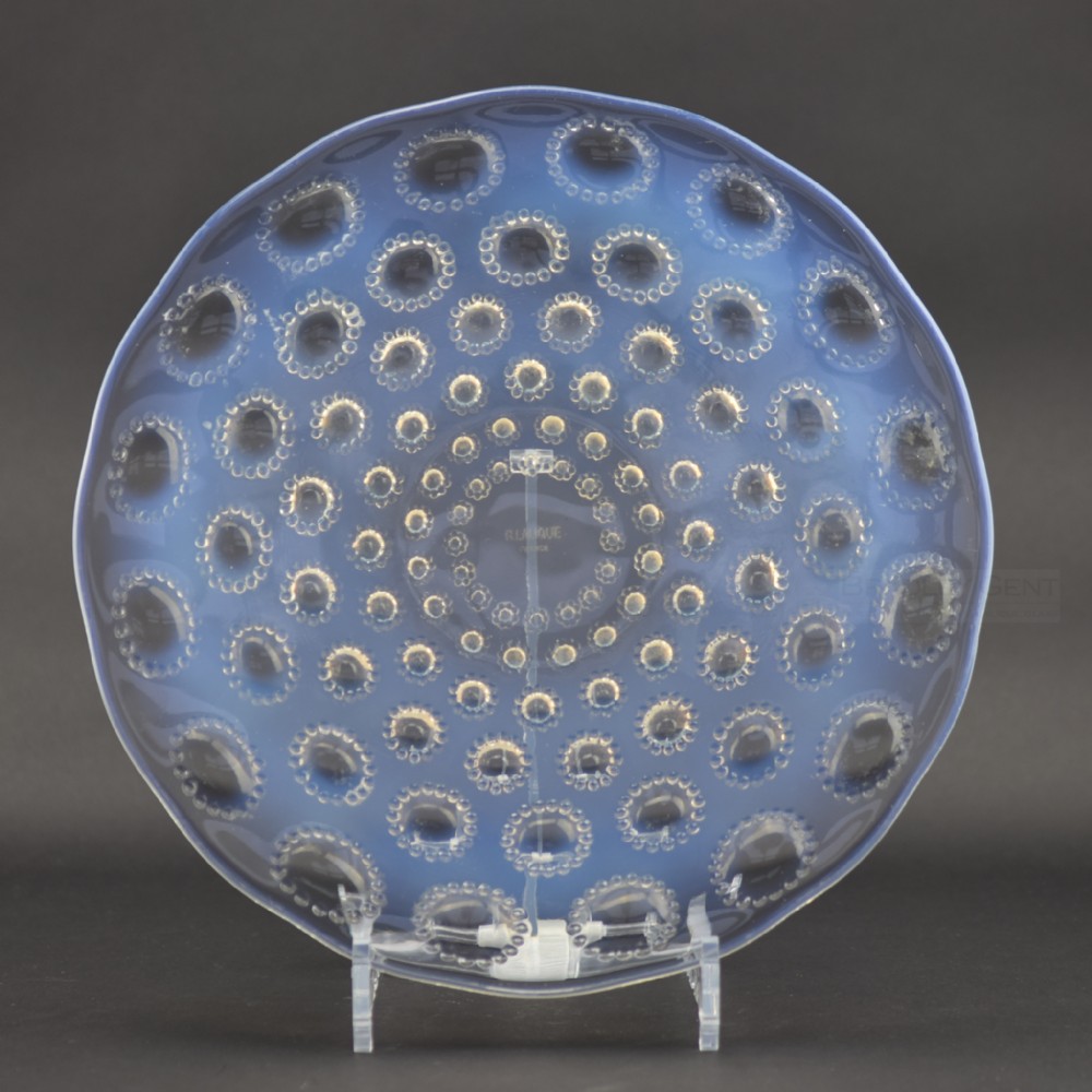 Rene Lalique Asters opalescent plate 