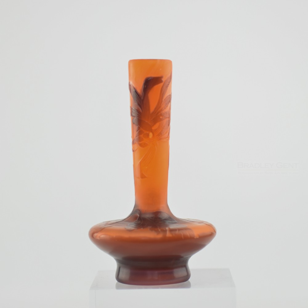 Emile Galle small orchid vase C1900