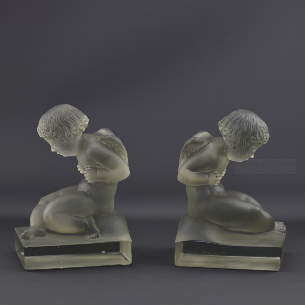 Rene Lalique Amour Bookends C1929
