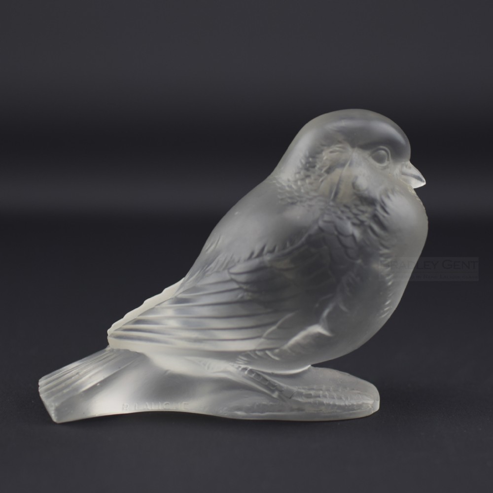 Rene Lalique paperweight Moineau Fier C1930