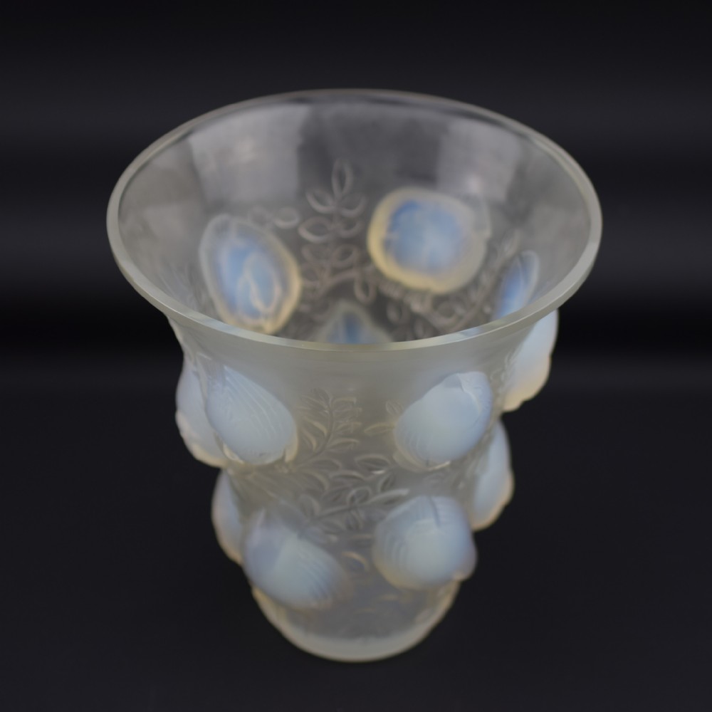 Rene Lalique opalescent St Francois vase C1930