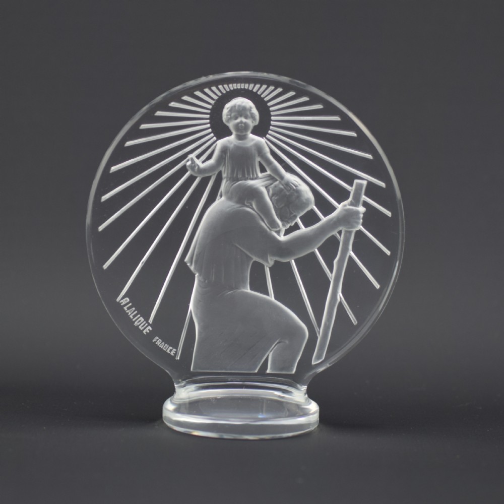 Rene Lalique St Christopher car mascot