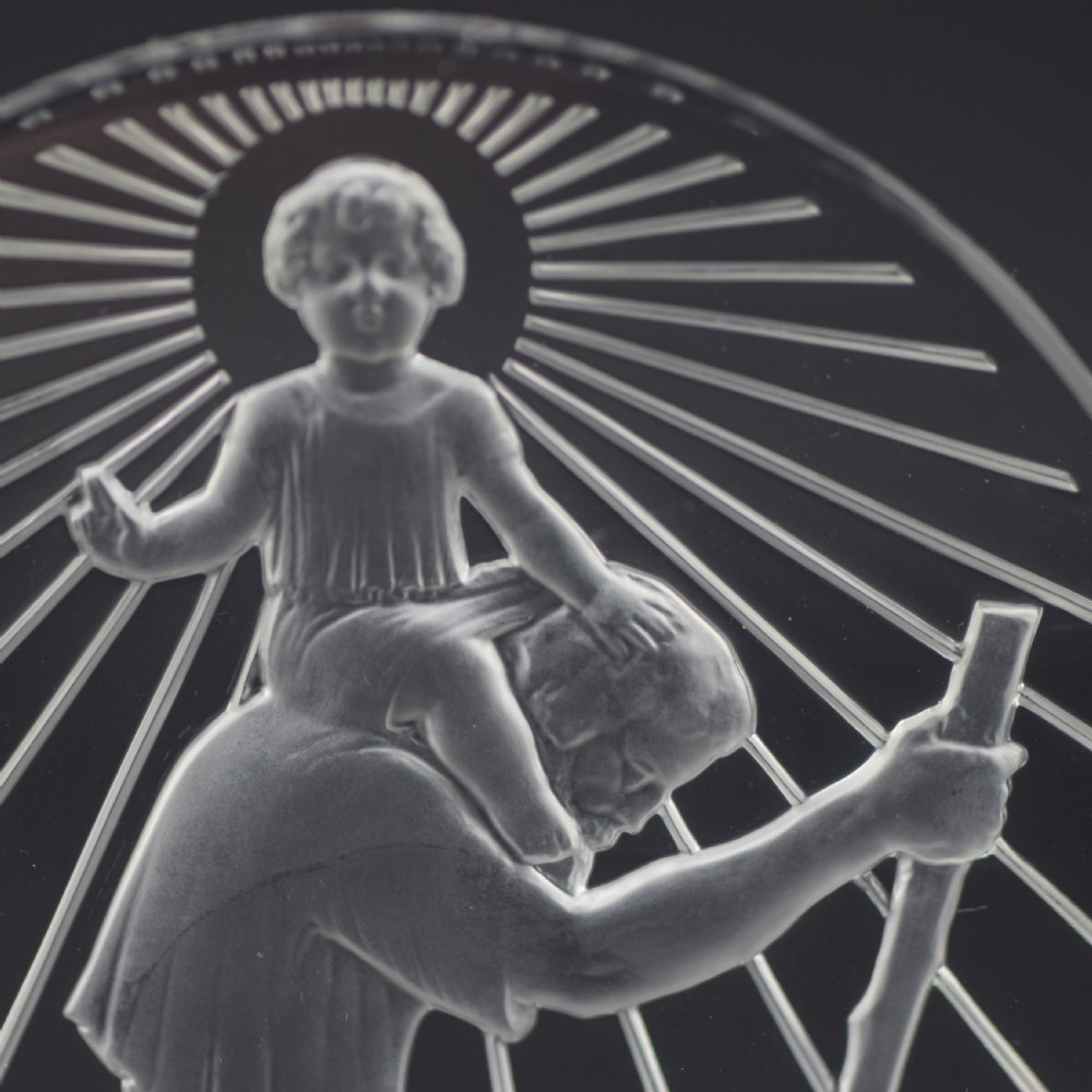 Rene Lalique St Christopher car mascot View VIII