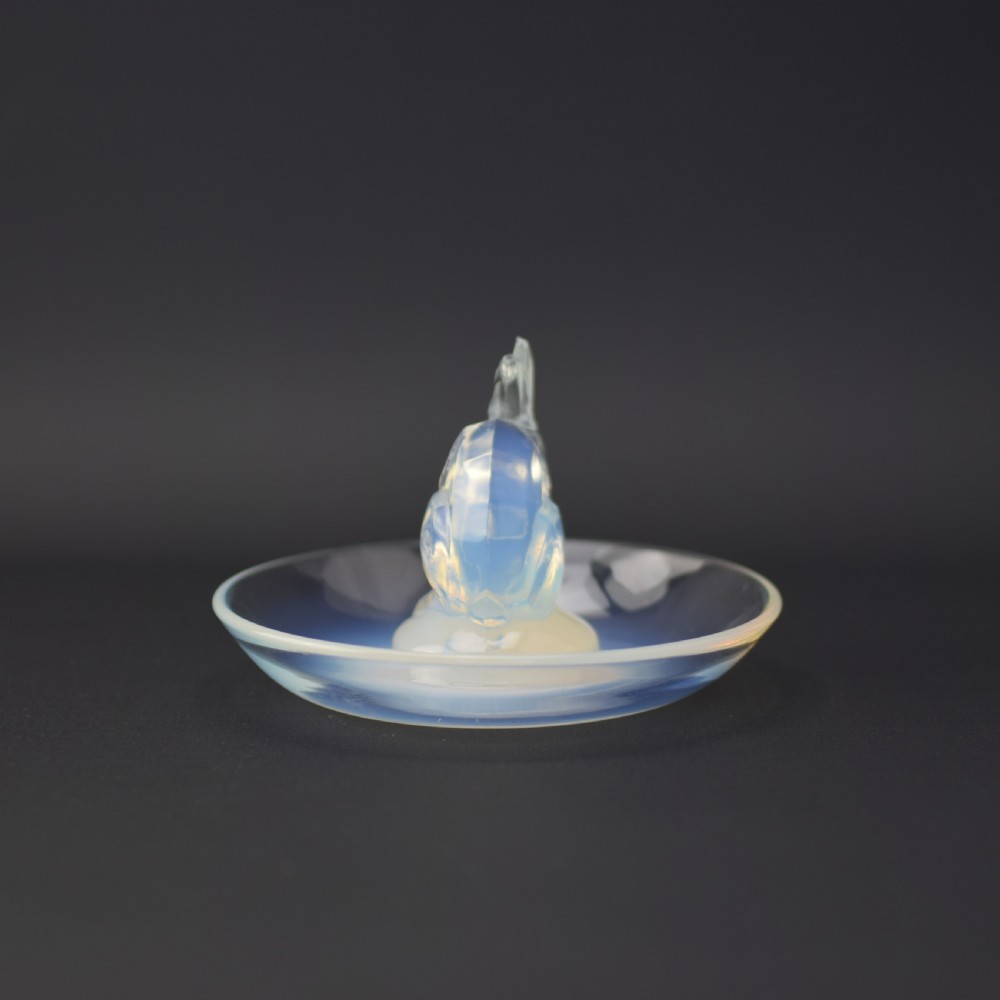 Rene Lalique glass Lapin ( rabbit) ashtray C1925 View III