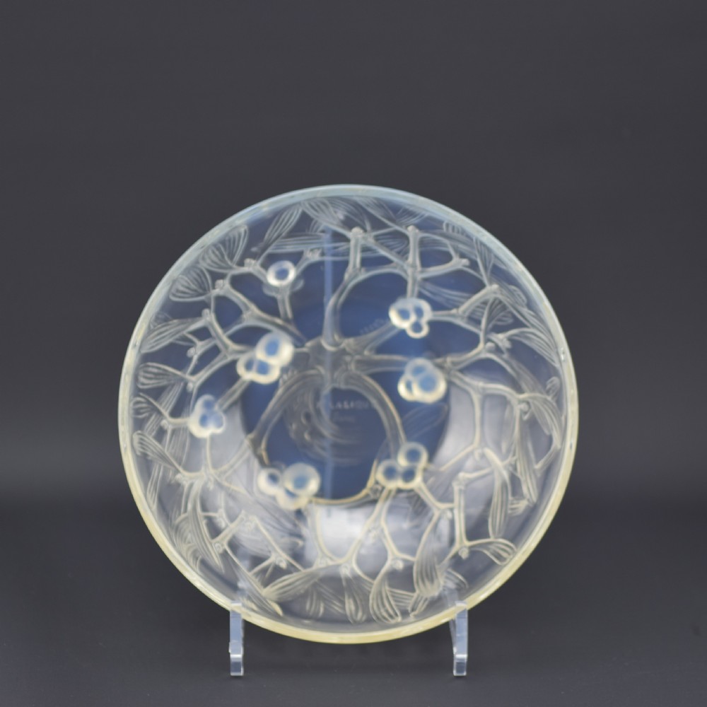 Rene Lalique opalescent Gui bowl No2