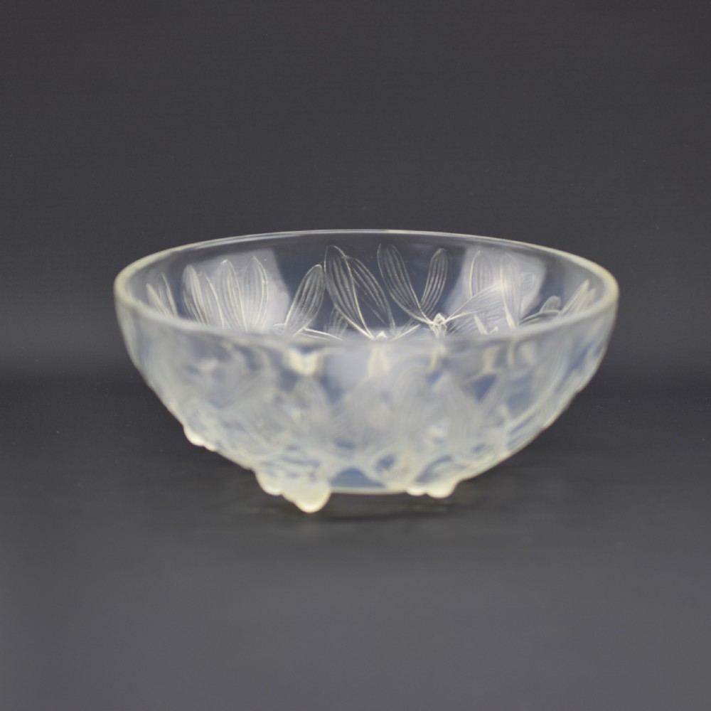 Rene Lalique opalescent Gui bowl No2 View II